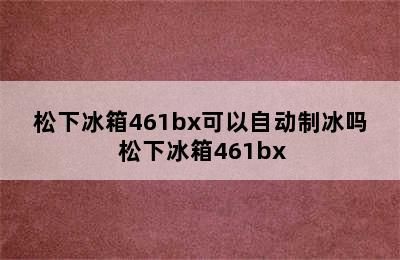 松下冰箱461bx可以自动制冰吗 松下冰箱461bx